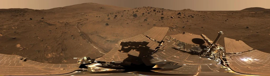 Spirit Mars Rover in McMurdo Panorama, from Mars