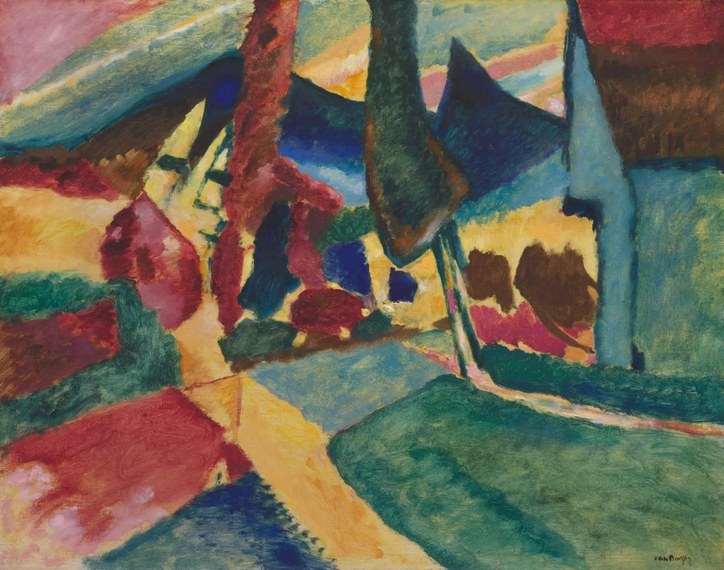 Landscape with Two Poplars, from Modern Art