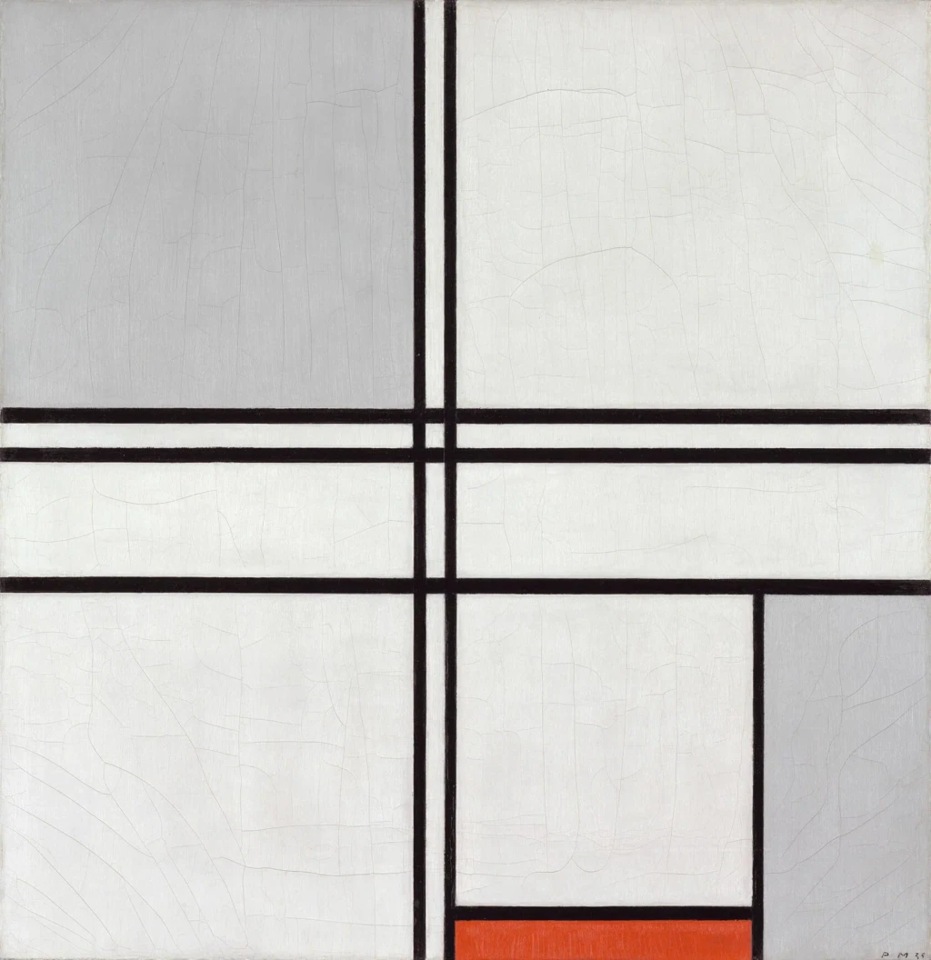 Composition (No. 1) Gray-Red, from Modern Art