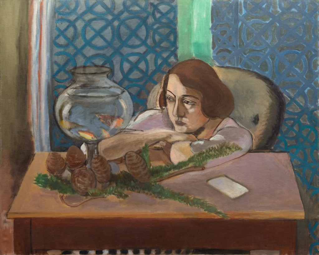 Woman before an Aquarium, from Modern Art
