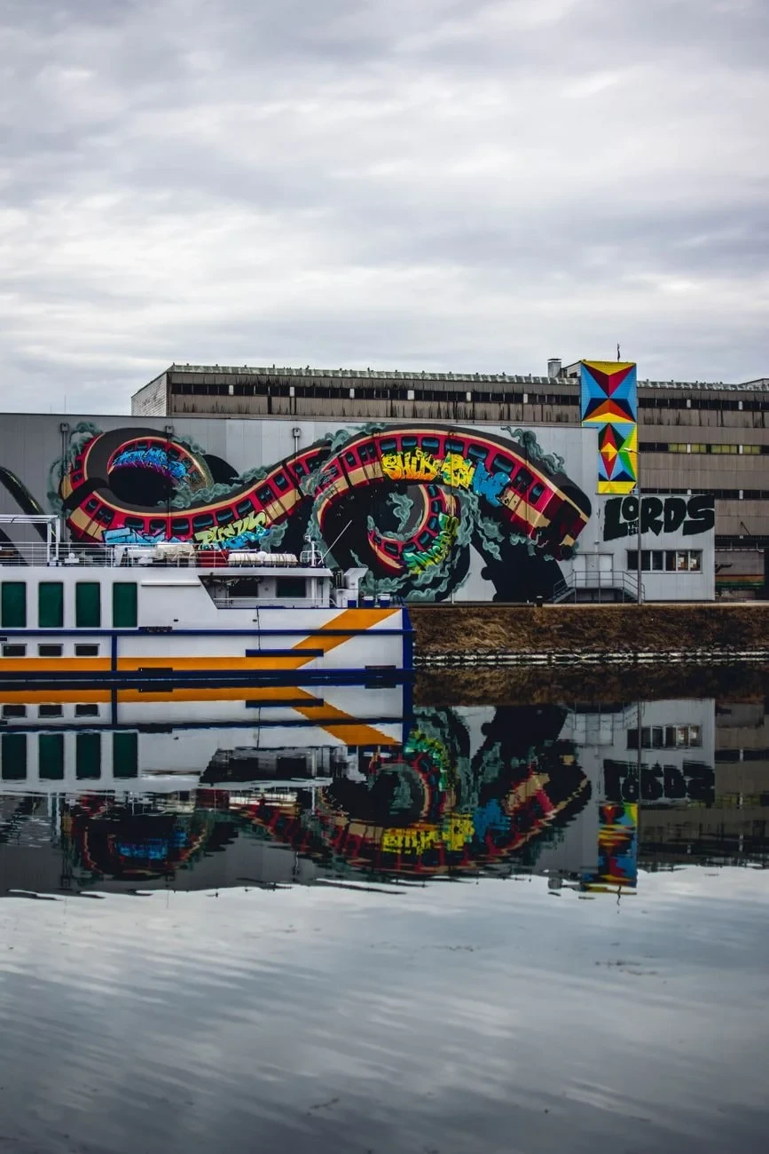 Waterfront Conversation, from Murals: The Walls That Spoke to Everyone