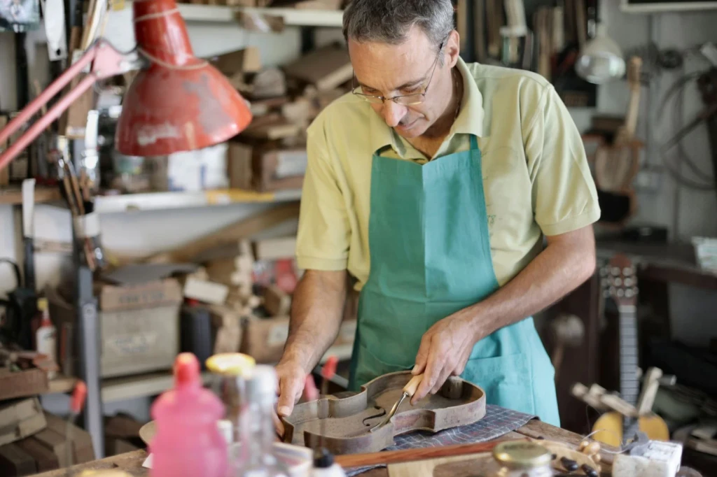 Shaping Wood, from Musical Instruments: How We Shaped Sound
