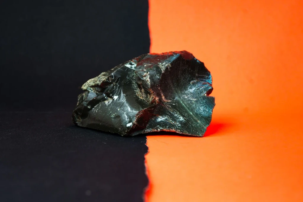 Untitled (Striking Ground), from Obsidian Cut Before Metal Existed