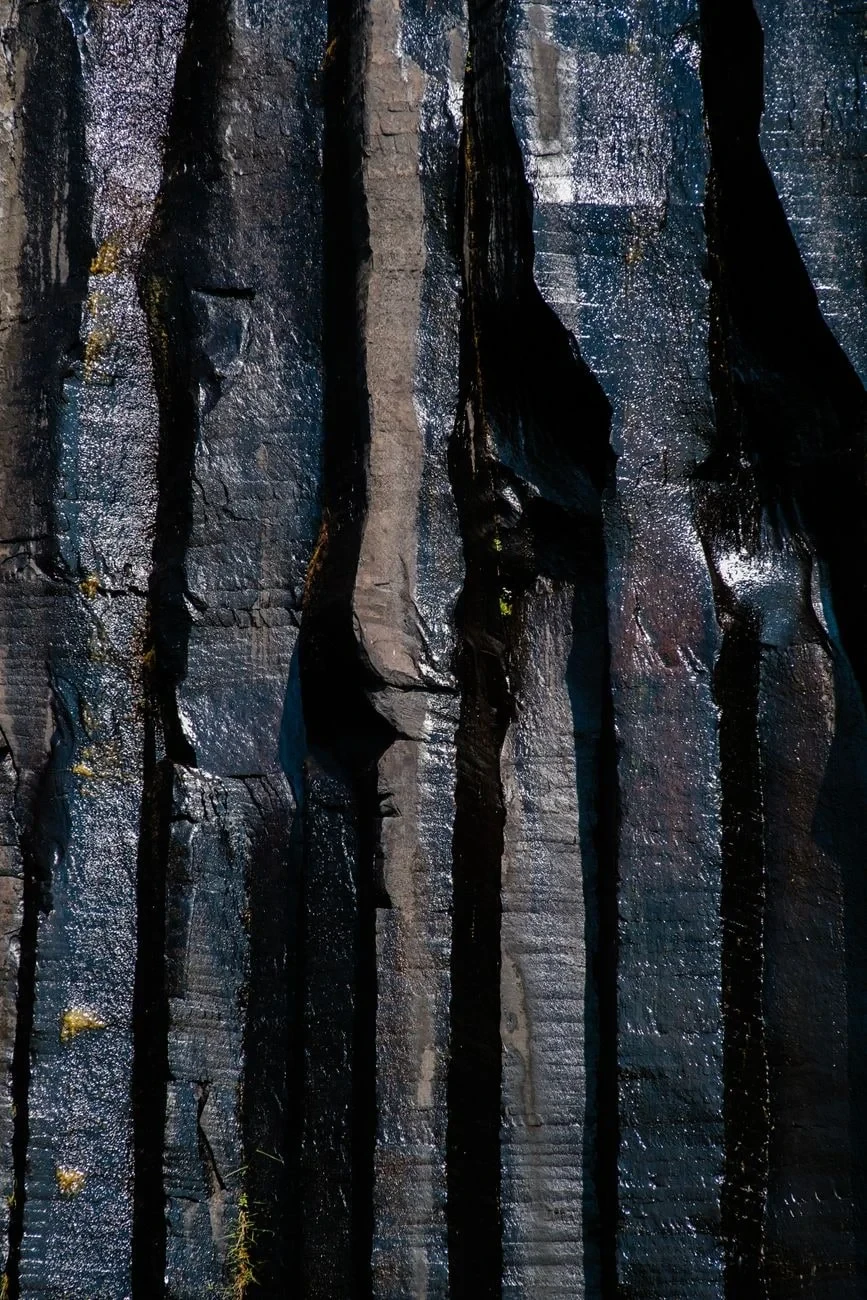 Basalt Cracks, from Obsidian Cut Before Metal Existed