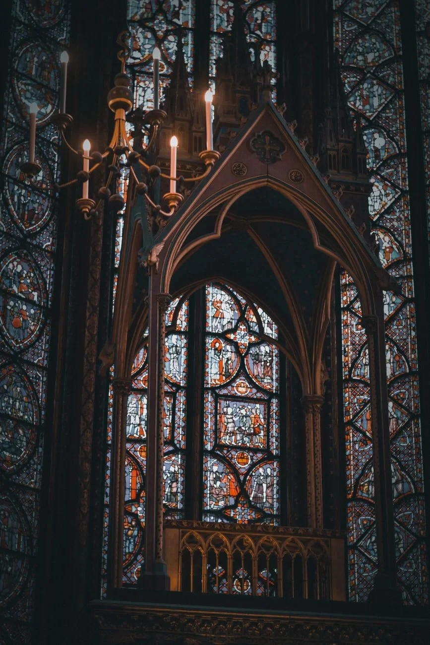 Window and Chandelier, from Painting with Stained Glass