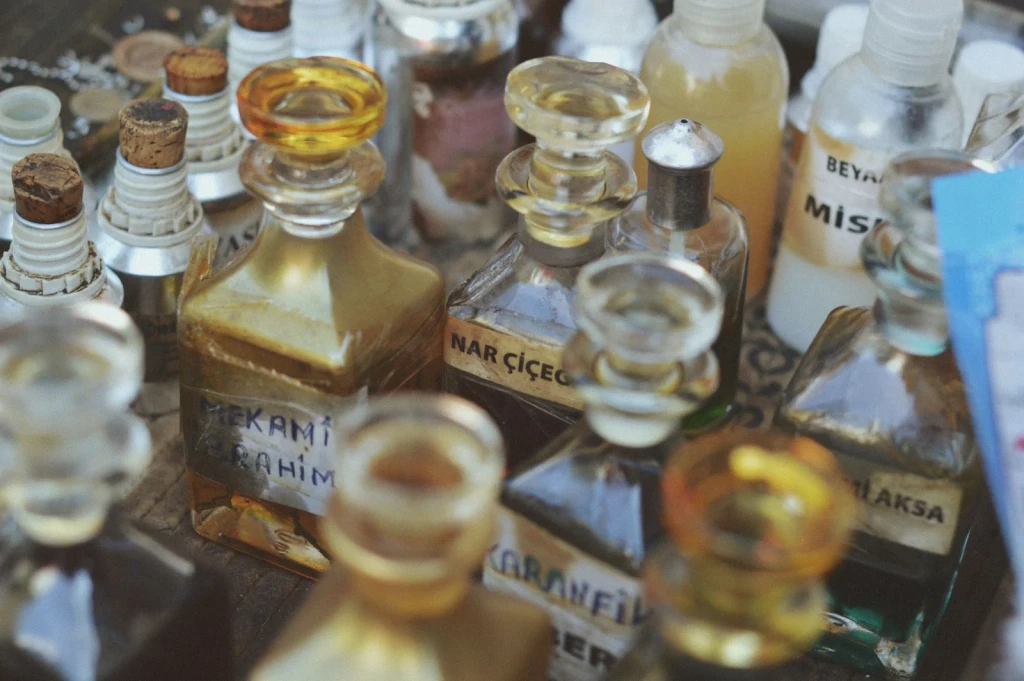 Vintage Labels, from Perfume: An Argument in a Bottle