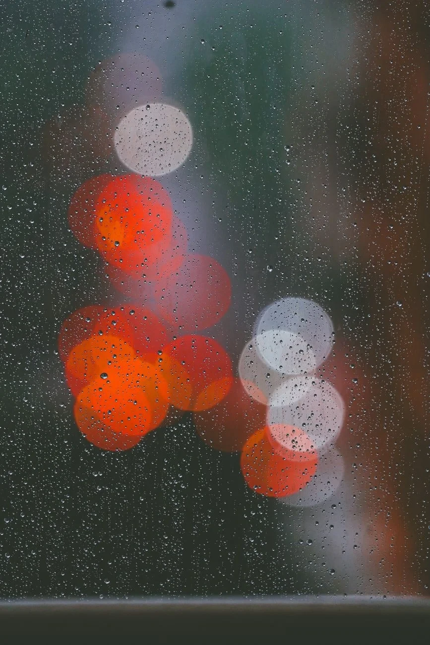 Colored Bokeh, from Rain