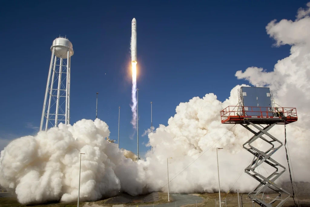 Antares Rocket Test Launch, from Rockets