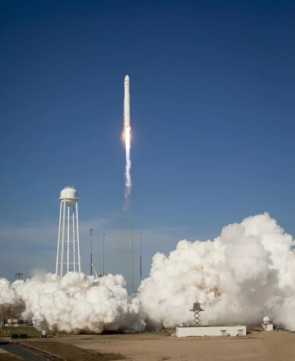 Antares Rocket Test Launch, from Rockets