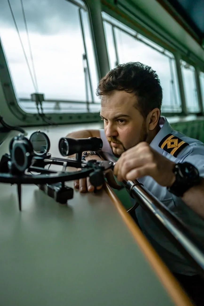 Sextant at Work, from Sail by Starlight