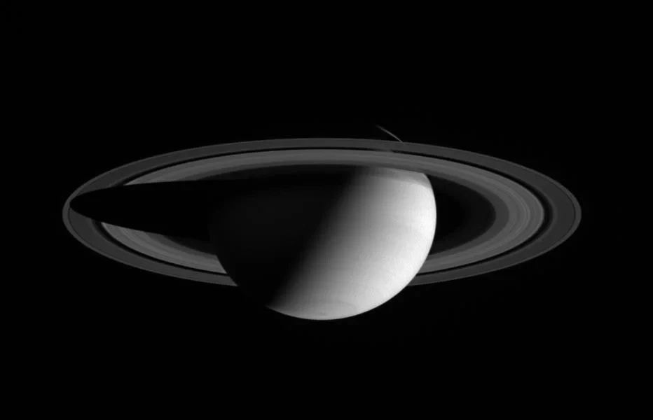 Saturn in Red, from Saturn: A Portrait with Moons