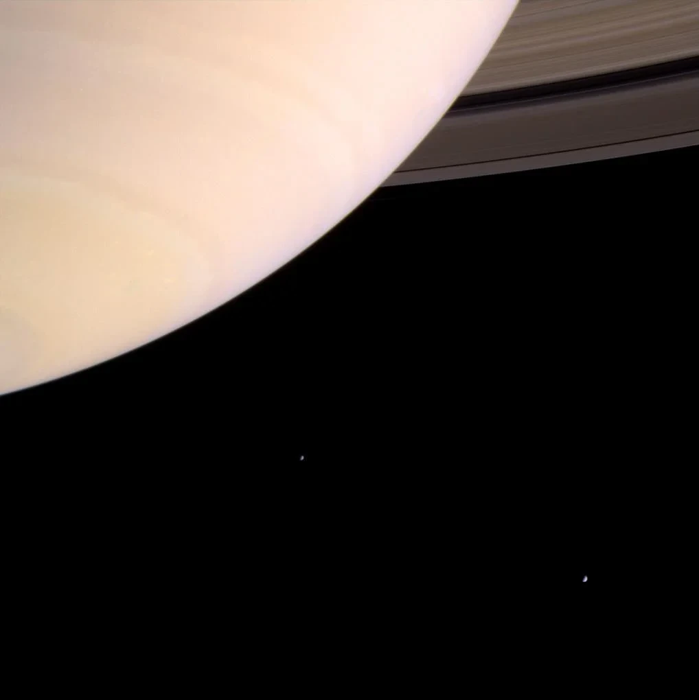 Bold Saturn, from Saturn: A Portrait with Moons