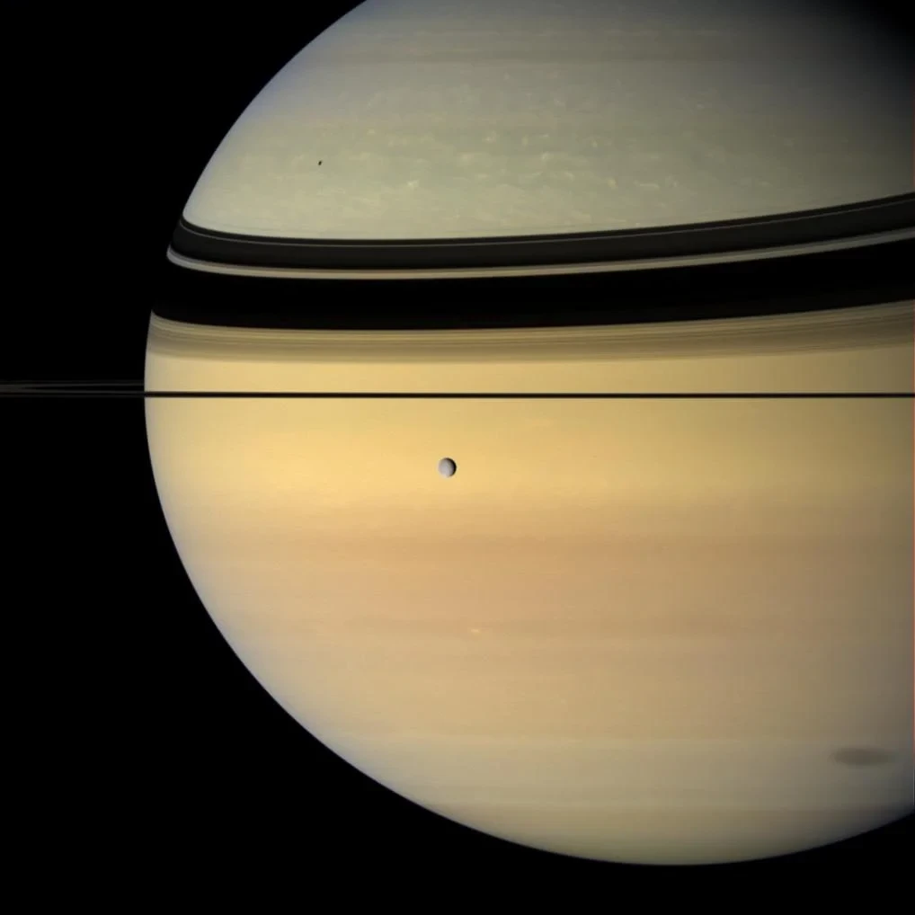Shadowing Saturn, from Saturn: A Portrait with Moons