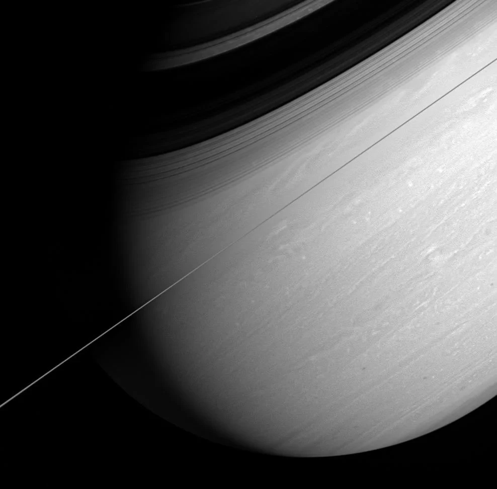 Saturn at a Tilt, from Saturn