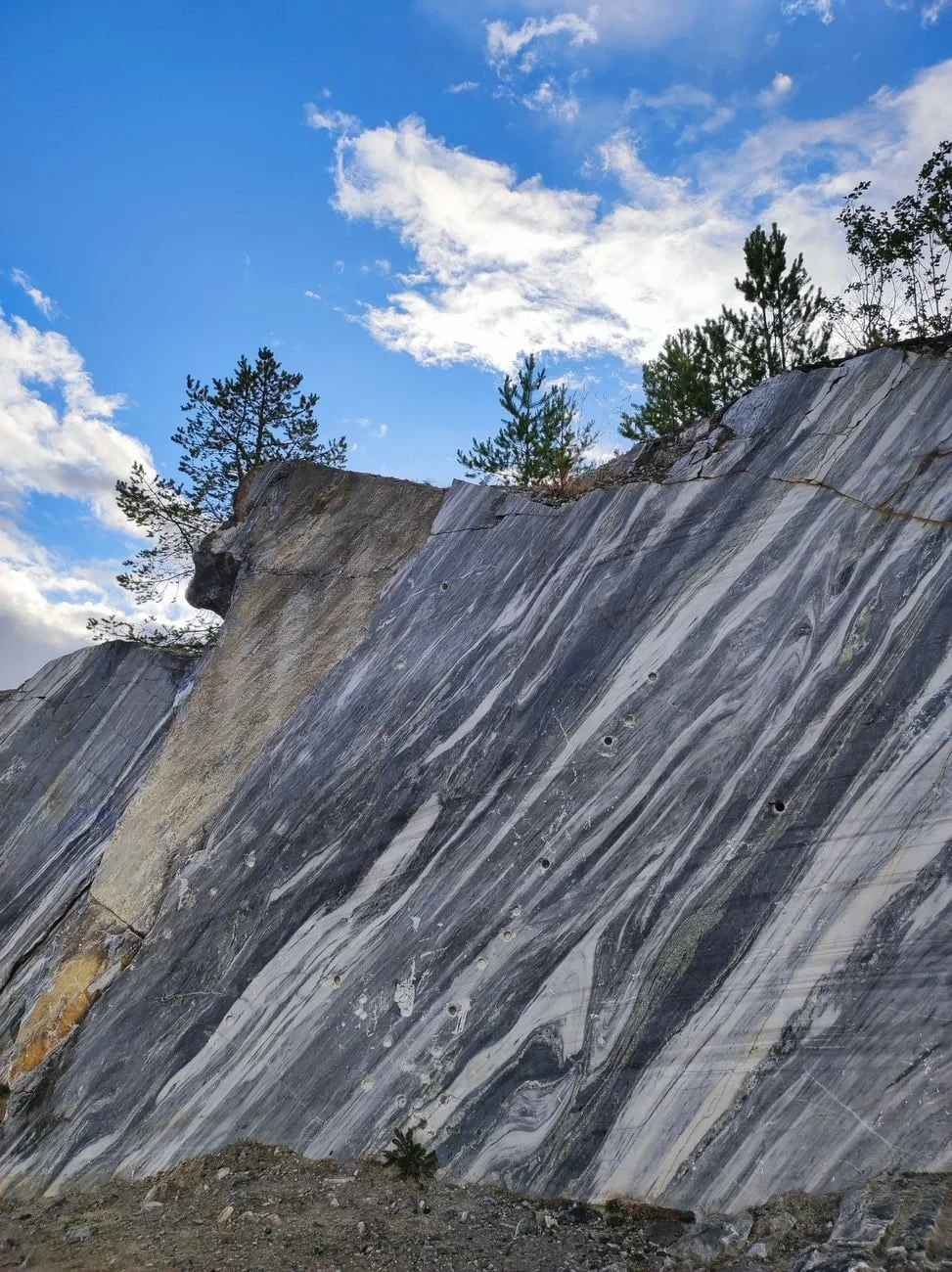 Marble Cliff with Sky, from Stone: The Material Beneath Every Civilisation