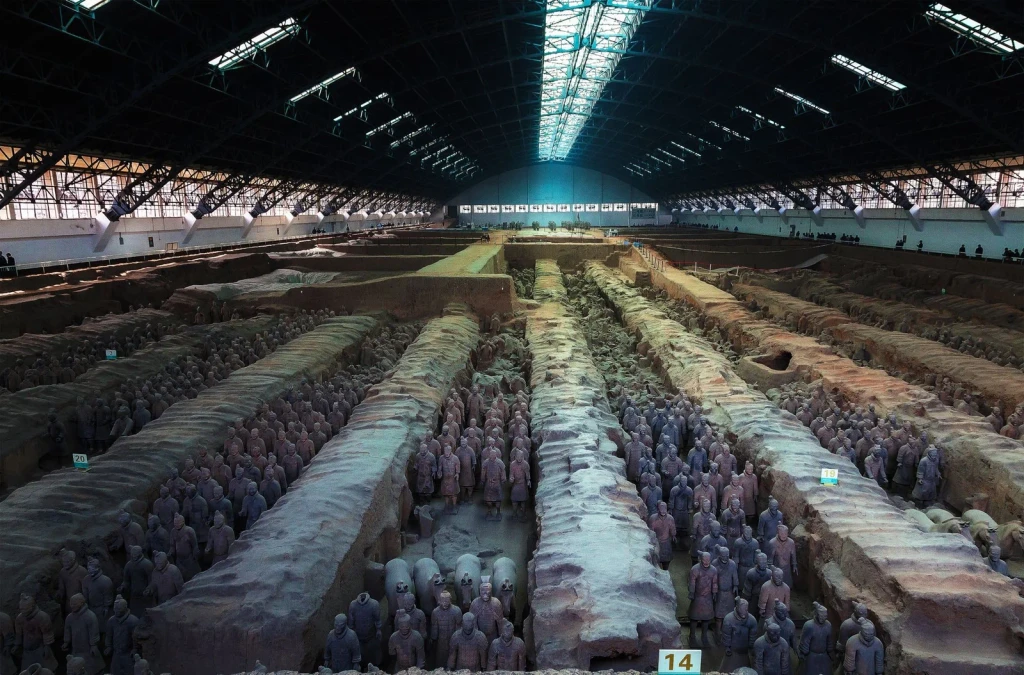 Full View of the Exhibit, from Terracotta Army: An Emperor's Stone Escort