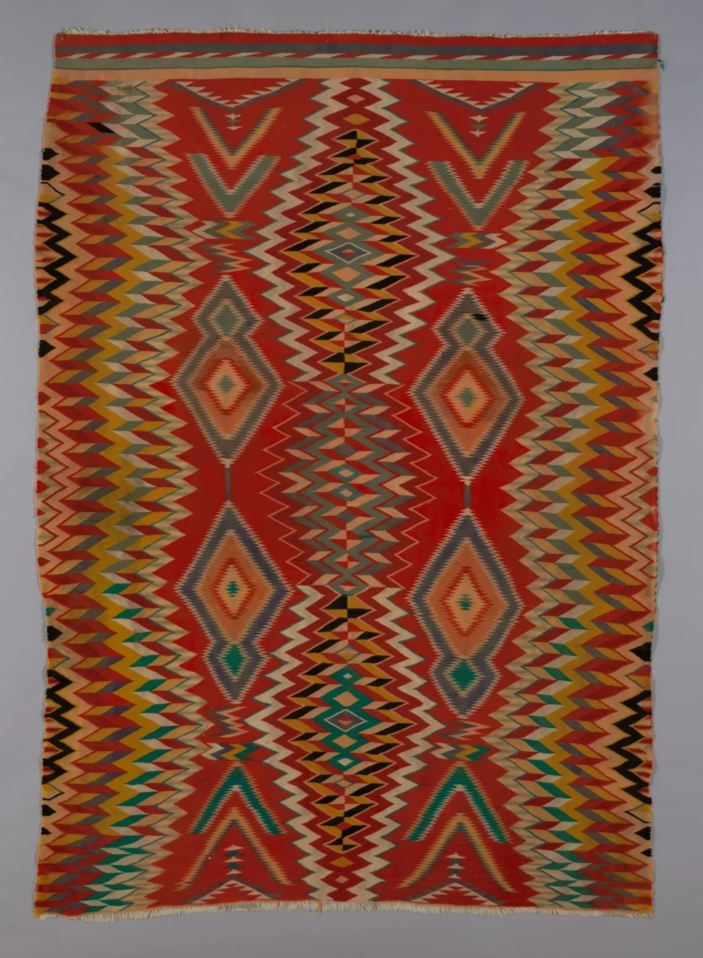 "Germantown Eye-Dazzler" Rug, from Textiles