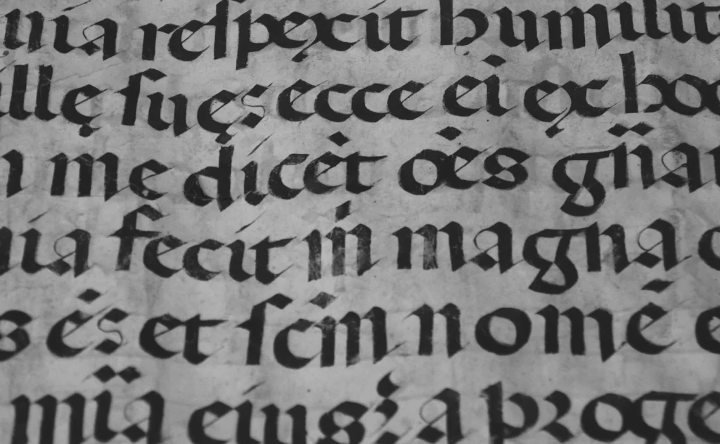 Gothic Script, from The Afterlife of Parchment
