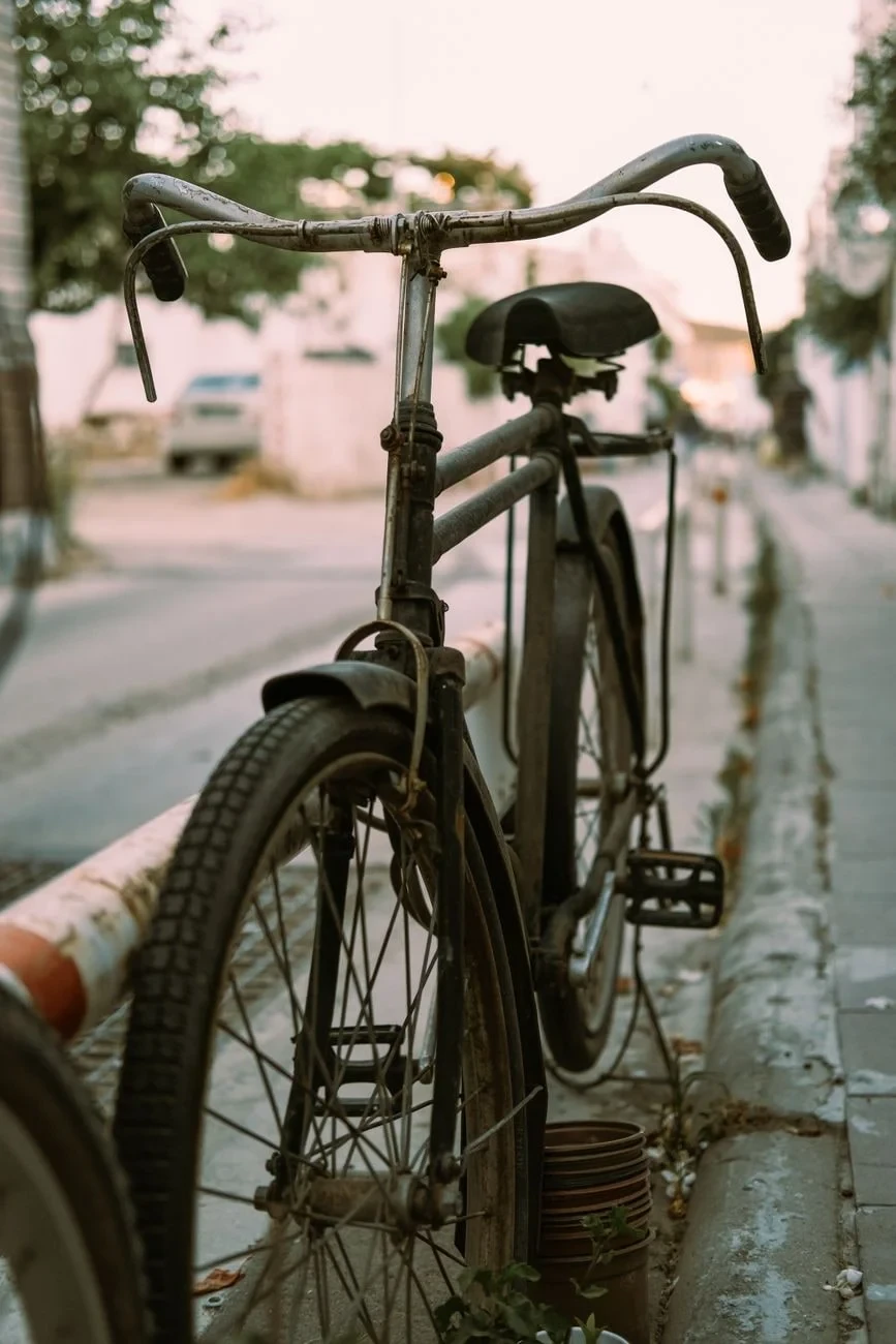 Sidewalk Rest, from The Bicycle Asked Nothing of Anyone