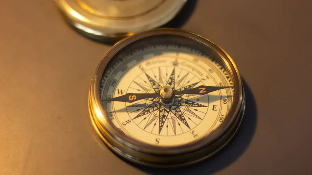 Brass **Compass** Close, from The Compass Needle That Opened the Ocean