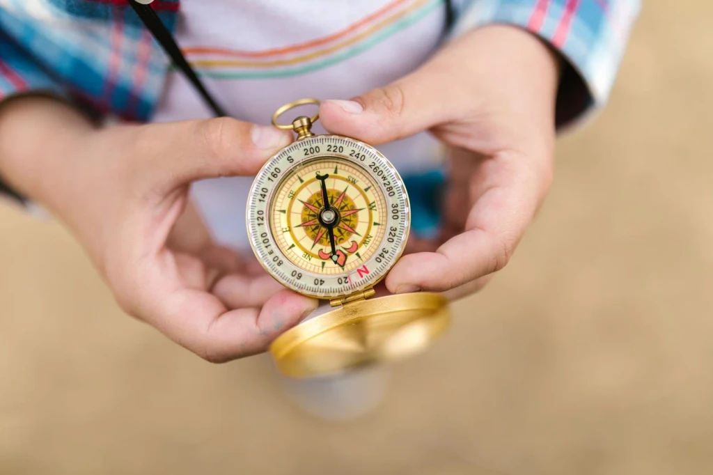 Hands and **Compass**, from The Compass Needle That Opened the Ocean