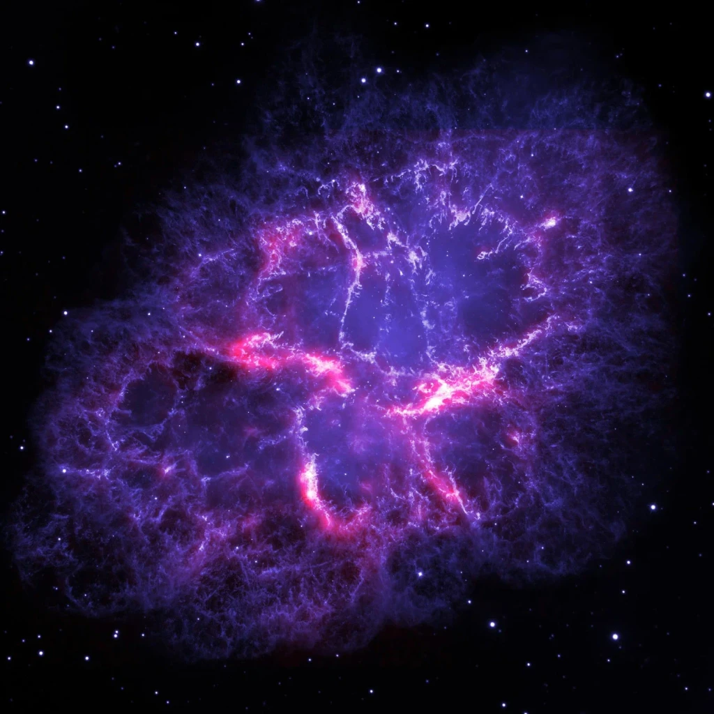 Crab Nebula, as Seen by Herschel and Hubble, from The Cosmos