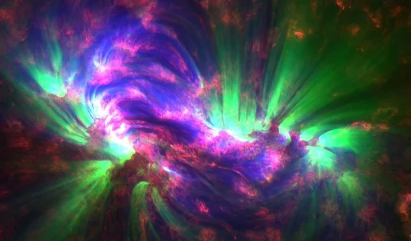 SDO Spots Extra Energy in the Sun's Corona [detail], from The Sun: The Star That Feeds Us