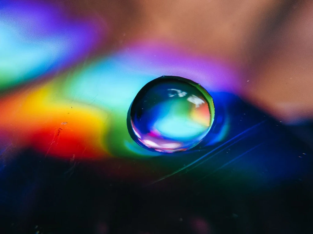Droplet's Spectrum, from Through the Lens, Further Than the Eye