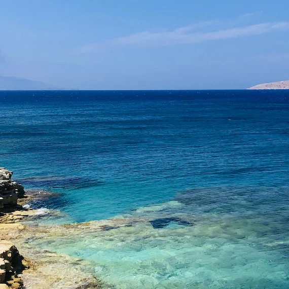 Koufonisia Turquoise Cove Print, Greek Island Beach Wall Art, Greece Travel Photo, Ocean Lover Christmas Gift, Coastal Bathroom Decor, from Ventures & Voyages
