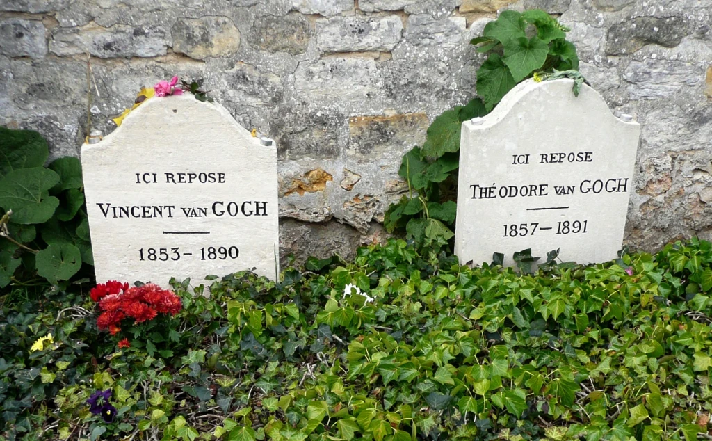 Vincent and Theo's graves at Auvers-sur-Oise Cemetery, from Vincent van Gogh