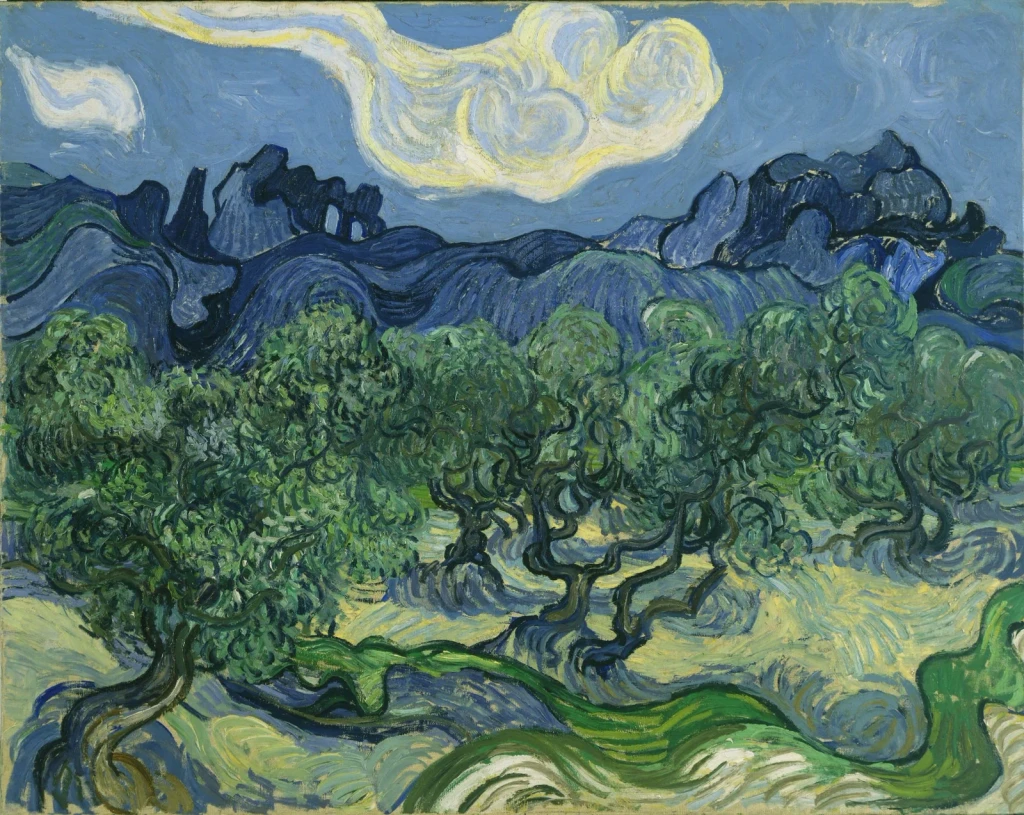 Olive Trees with the Alpilles in the Background, 1889. Museum of…, from Vincent van Gogh