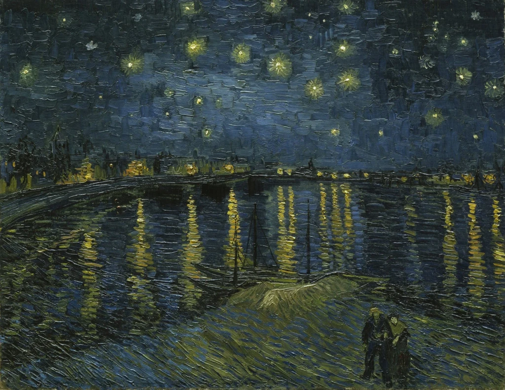 Starry Night Over the Rhône, 1888. Musée d'Orsay, Paris, from Vincent van Gogh