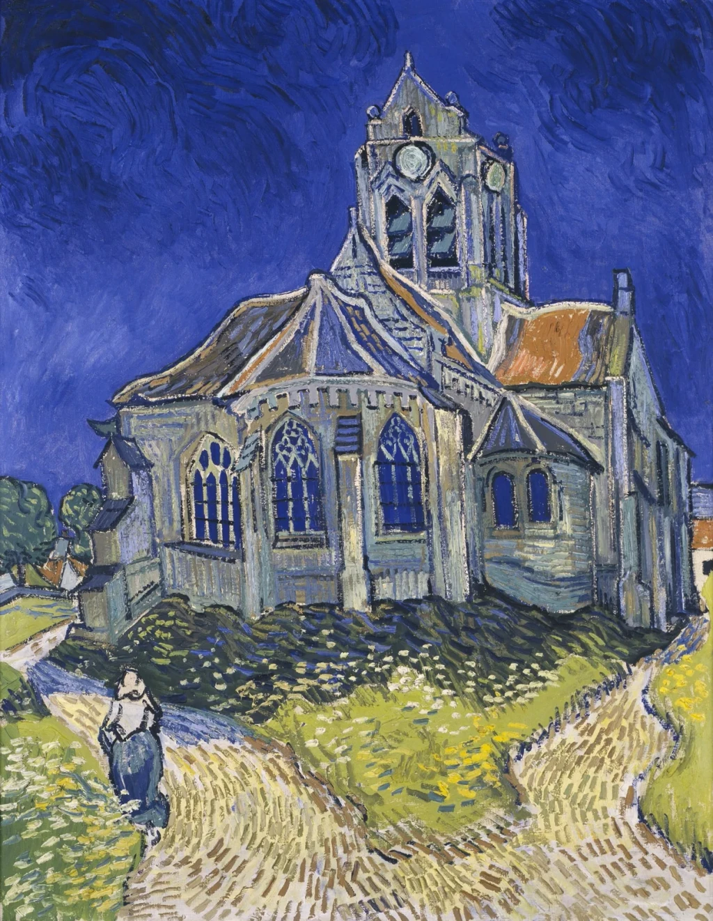The Church at Auvers, 1890. Musée d'Orsay, Paris, from Vincent van Gogh