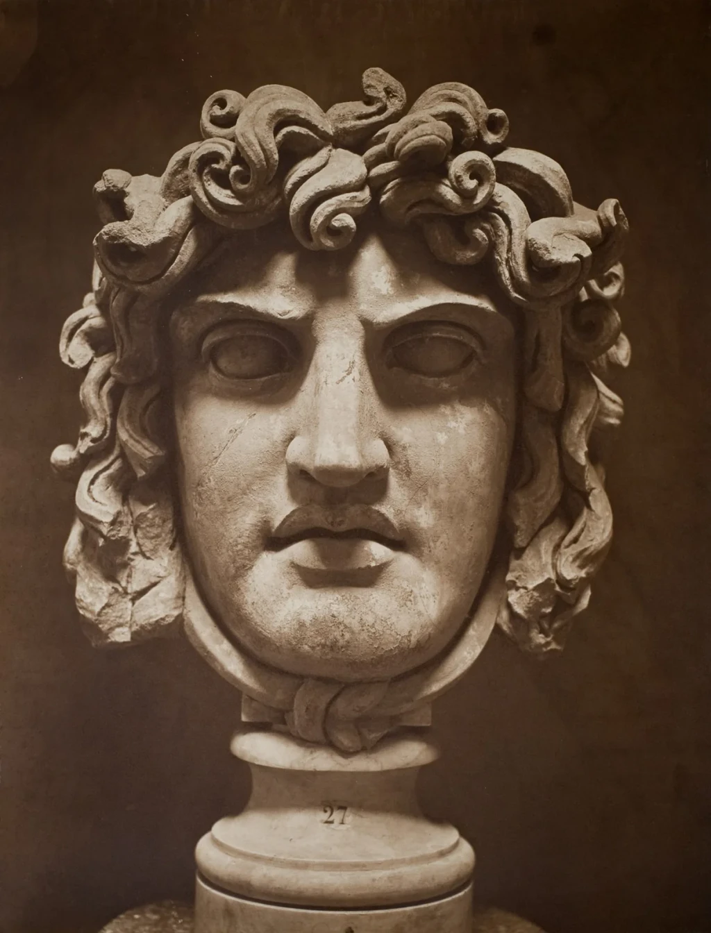 Mask of Medusa (Masque de Méduse), from Vintage Photography