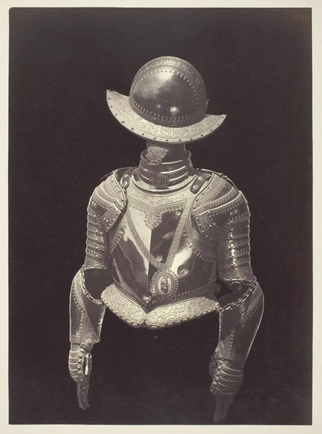 Musket-Proof Half Armor of King Philip III (Media Armadura a Prueba de Mosquete del Rey Felipe III), from Vintage Photography