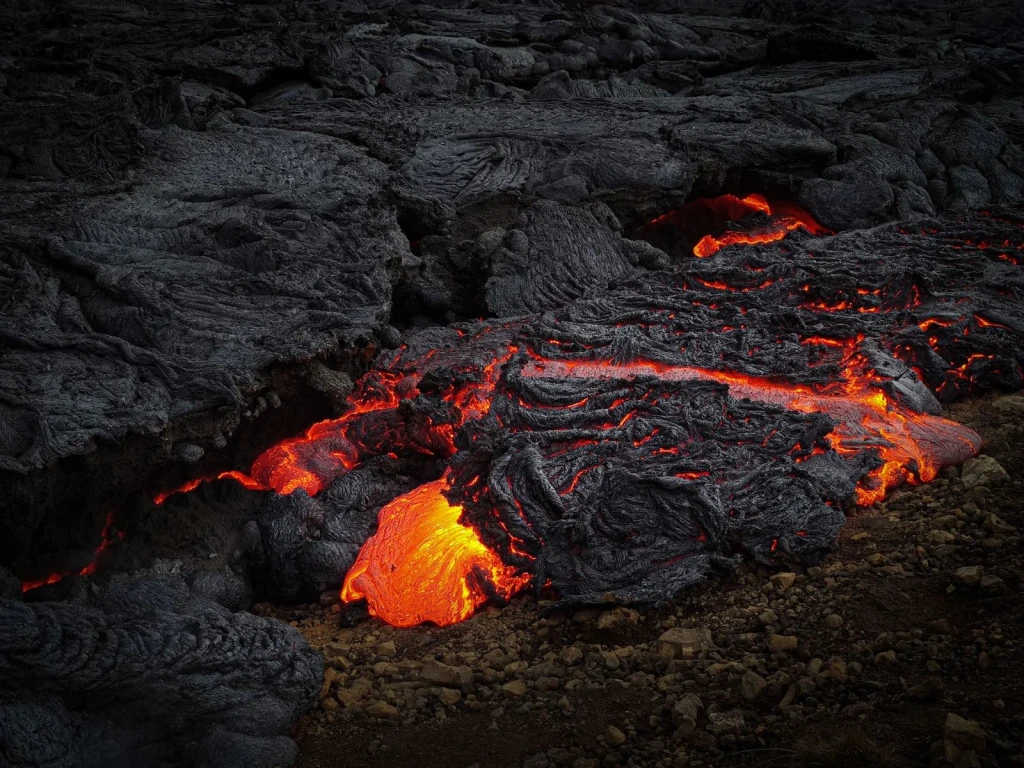 Flow Over Stone, from Volcanoes Are the Planet Rebuilding Itself