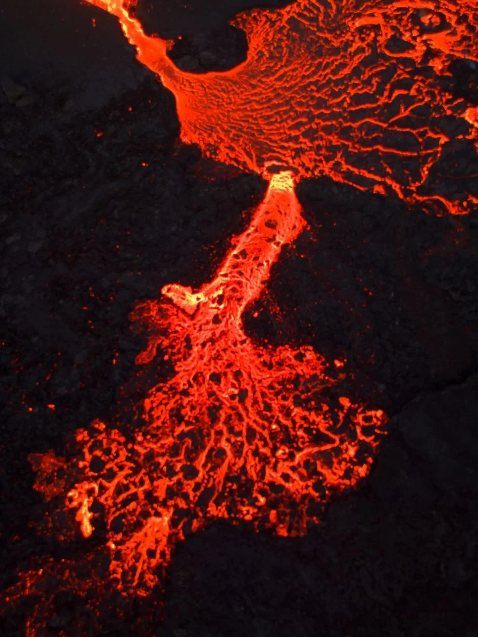Molten Patterns, from Volcanoes Are the Planet Rebuilding Itself