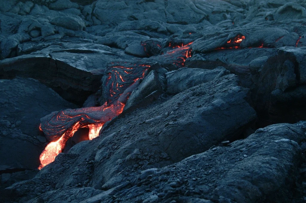 Solidified and Molten, from Volcanoes Are the Planet Rebuilding Itself