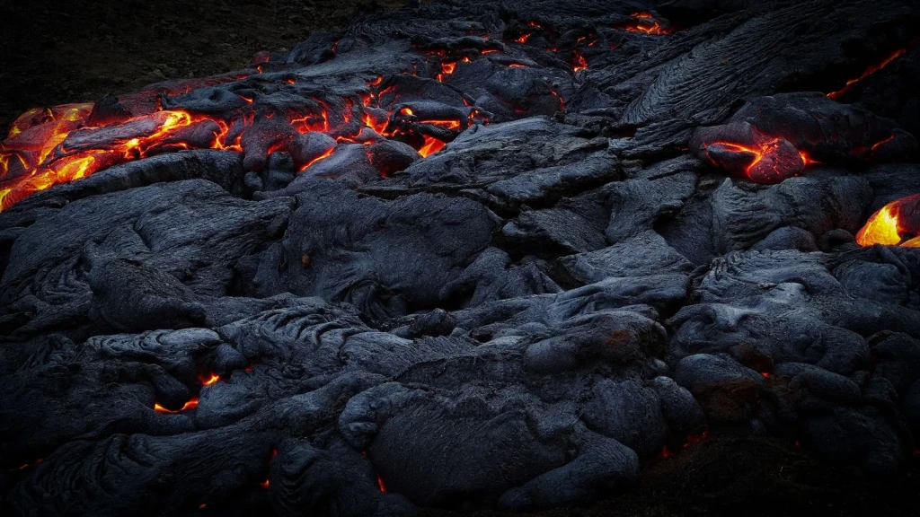 Glowing Dark, from Volcanoes Are the Planet Rebuilding Itself