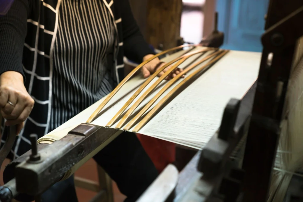 Factory Operation, from Weaving: The Interlacing That Clothed the World