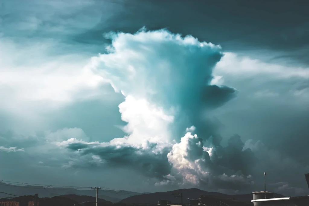 Cumulonimbus at Dusk, from What Holds a Cloud Up?