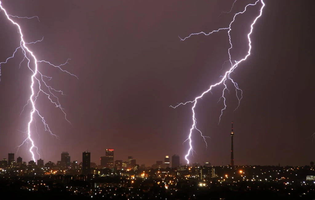 Storm Over Johannesburg, from What Lightning Taught Us