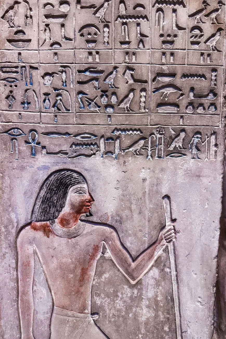 Egyptian Wall Relief, from When Marks Became Writing