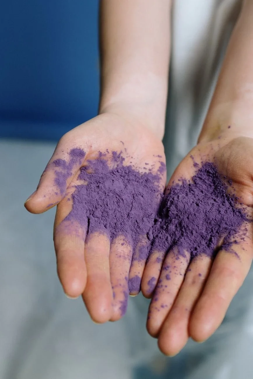 Purple in Hand, from Where Pigments Come From