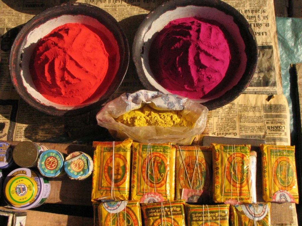 Market Display, from Where Pigments Come From