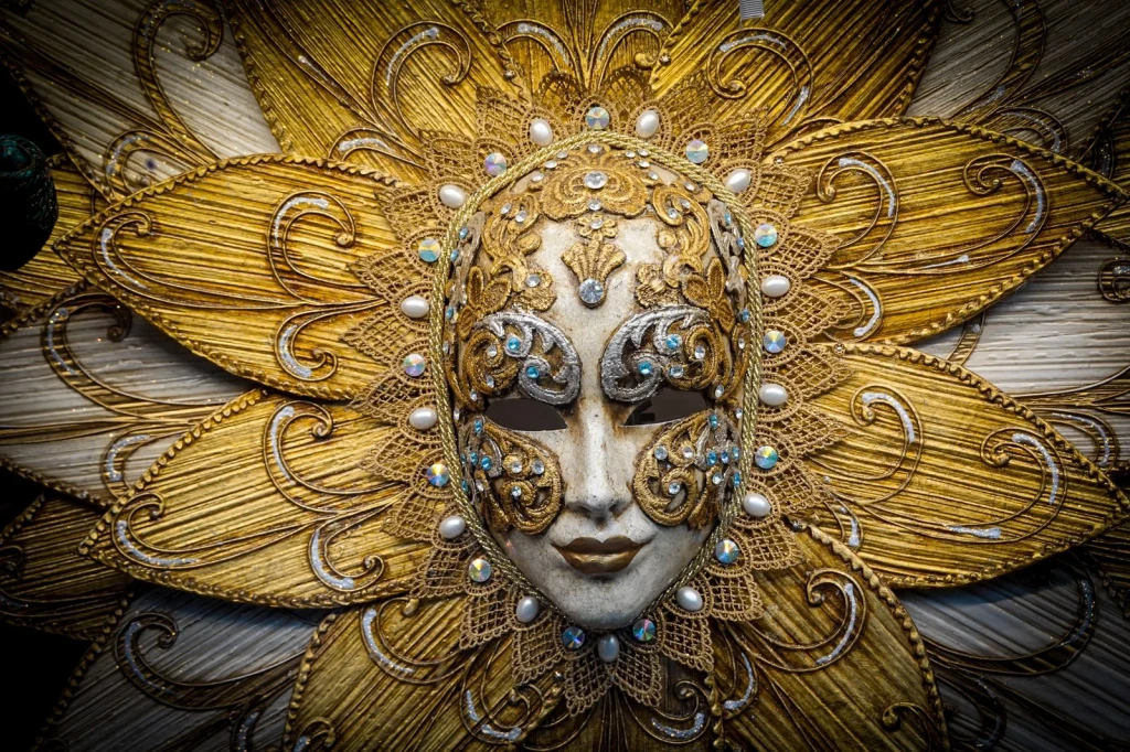 Gold and Jeweled, from Why We Wear Masks