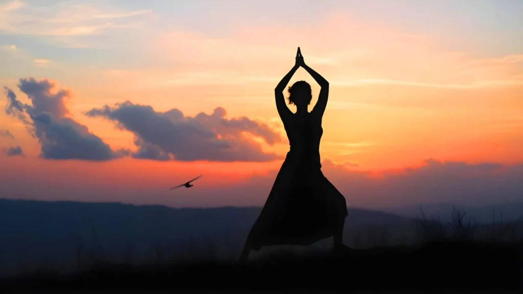 Sunset Silhouette, from Yoga and Wellness